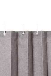 Living and Home 1 Panel Faux Linen Pleated Folding Curtain for Door/Window in Grey - Size: 180 cm width x 200 cm drop - thumbnail 4