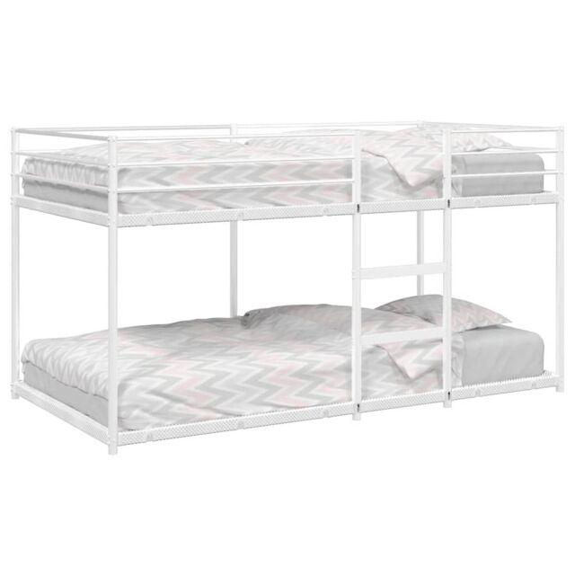 Berkfield Home Bunk Bed without Mattress White 100x200 cm Steel - image 1