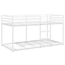 Berkfield Home Bunk Bed without Mattress White 100x200 cm Steel - thumbnail 4