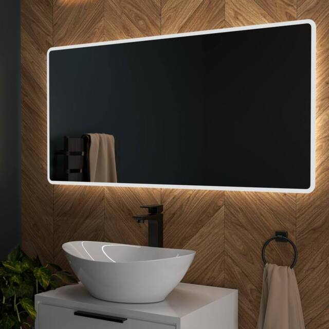 Bathroom Kingdom Molly Illuminated LED Mirror With BLUETOOTH Speaker 600x1200mm in Silver - image 1