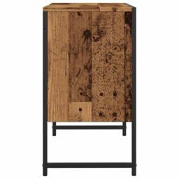 Berkfield Home Bathroom Sink Cabinet Old Wood 60x33x60 cm Engineered Wood in Brown - Size: 60 x 33 x 60 cm - thumbnail 6
