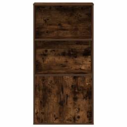 Berkfield Home Bookcase Smoked Oak 60x24x120 cm Engineered Wood in Brown - Size: 60 x 24 x 120 cm - thumbnail 4