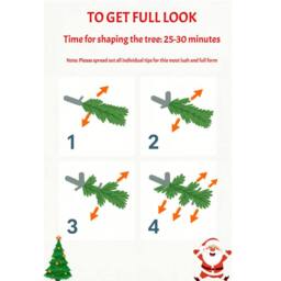 Outdoor Living Pre-Lit Green Artificial Christmas Tree - 7FT with 210 LED lights - thumbnail 4