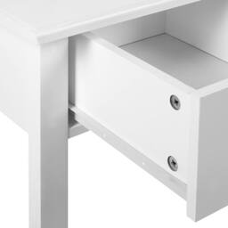 Wyld and Coco White Console Table - 3 Drawers 90x40x75 cm Scandinavian - Size: 90 x 40 x 75 cm - thumbnail 7
