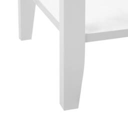 Wyld and Coco White Console Table - 3 Drawers 90x40x75 cm Scandinavian - Size: 90 x 40 x 75 cm - thumbnail 8