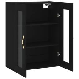 Berkfield Home Wall Mounted Cabinet Black 69.5x34x90 cm - thumbnail 6