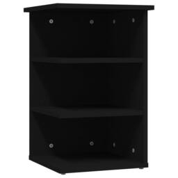Berkfield Home Side Cabinet Black 35x35x55 cm Engineered Wood - Size: 35 x 35 x 55 cm - thumbnail 1