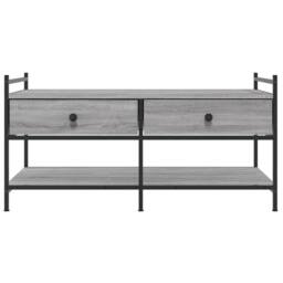 Berkfield Home Decorative Coffee Table Grey Sonoma 99x50x50 cm Engineered Wood - Size: 99 x 50 x 50 cm - thumbnail 6