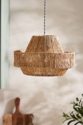 Dibor Layered Pendant Natural Home Décor Ceilling Light Shade H20 x D33cm - thumbnail 3