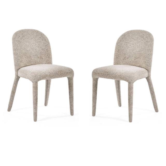 Cheshire Islington Premium Beige Chenille Upholstered Dining Chairs - Set of 2 in Light Sand - image 1