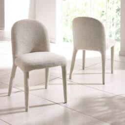 Cheshire Islington Premium Beige Chenille Upholstered Dining Chairs - Set of 2 in Light Sand - thumbnail 5