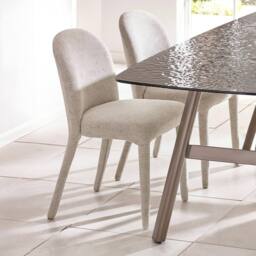 Cheshire Islington Premium Beige Chenille Upholstered Dining Chairs - Set of 2 in Light Sand - thumbnail 4