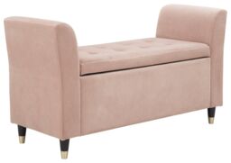 GFW Genoa Velvet Window Seat in Pink - thumbnail 2