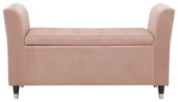 GFW Genoa Velvet Window Seat in Pink - thumbnail 4