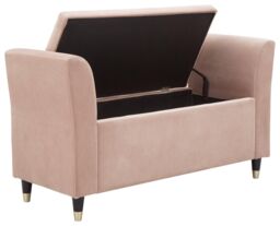 GFW Genoa Velvet Window Seat in Pink - thumbnail 3