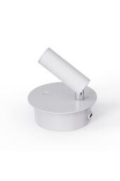 CGC Lighting 'Scarlet' White Adjustable Head LED Rechargeable Magnetic USB Reading Bedside Wall Light - thumbnail 3