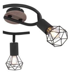 Netlighting Xara I Ceiling Spotlight Clusters Black Brown 3x E14 - thumbnail 3