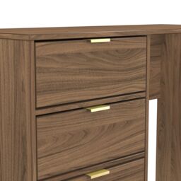 Ready Assembled 2 U Fuji 4 Drawer Vanity (Ready Assembled) in Walnut - thumbnail 5