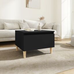 Berkfield Home Side Table Black 50x46x35 cm Engineered Wood - Size: 50 x 46 x 35 cm - thumbnail 1