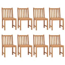 Berkfield Home Beautiful 9 Piece Garden Dining Set Solid Teak Wood in Brown