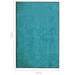 Berkfield Home Doormat Washable Cyan 120x180 cm in Aqua - thumbnail 6