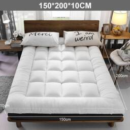 Hinsinc White 4FT 10cm Thick Hotel Quality Mattress Topper - Size: Cot - thumbnail 2