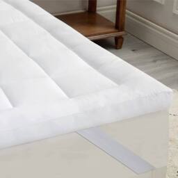 Hinsinc White 4FT 10cm Thick Hotel Quality Mattress Topper - Size: Cot - thumbnail 6