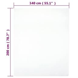 Berkfield Home Jersey Fitted Sheets 2 pcs White 140x200 cm Cotton - thumbnail 4