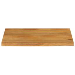 Berkfield Home Table Top Live Edge 70x60x2.5 cm Solid Wood Mango in Brown - thumbnail 1