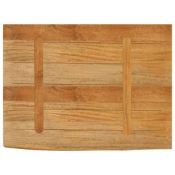 Berkfield Home Table Top Live Edge 70x60x2.5 cm Solid Wood Mango in Brown - thumbnail 5