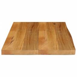 Berkfield Home Table Top Live Edge 70x60x2.5 cm Solid Wood Mango in Brown - thumbnail 4