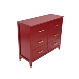 Cabinet Bits Palazzi 6 Drawer Chest of Drawers in Red - thumbnail 4