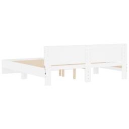 Berkfield Home Durable Bed Frame with LED without Mattress White 180x200 cm Supe - Size: Super King - thumbnail 9