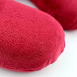 Nordara Red (Pack of 2) Neck Support Foam Pillow Cushion Travel U Shaped - thumbnail 2
