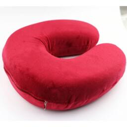 Nordara Red (Pack of 2) Neck Support Foam Pillow Cushion Travel U Shaped - thumbnail 4