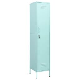 Berkfield Home Locker Cabinet Mint 35x46x180 cm Steel in Green - Size: 35 x 46 x 180 cm - thumbnail 2