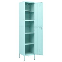 Berkfield Home Locker Cabinet Mint 35x46x180 cm Steel in Green - Size: 35 x 46 x 180 cm - thumbnail 6