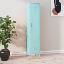Berkfield Home Locker Cabinet Mint 35x46x180 cm Steel in Green - Size: 35 x 46 x 180 cm