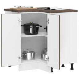 Berkfield Home Kitchen Corner Base Cabinet¬†Porto Brown Oak Engineered Wood - thumbnail 4