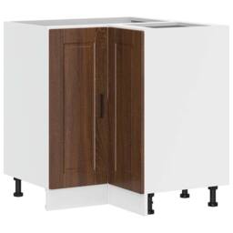 Berkfield Home Kitchen Corner Base Cabinet¬†Porto Brown Oak Engineered Wood - thumbnail 2