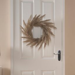 OHS Artificial Flower Wreath Door Wall Home Party Table Decorations Winter Spring in Cream - thumbnail 2