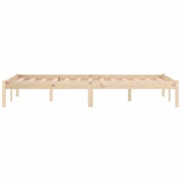 Berkfield Home Bed Frame without Mattress 152x203 cm Solid Wood Pine Queen in Brown - thumbnail 6
