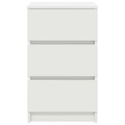 Berkfield Home Bedside Cabinet with 3 Drawers White 39x35x65 cm - Size: 39 x 35 x 65 cm - thumbnail 6
