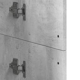 Berkfield Home Highboard Concrete Grey 60x35x180 cm Engineered Wood - Size: 60 x 35 x 180 cm - thumbnail 8