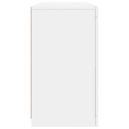 Berkfield Home Sideboard with LED Lights White 123x37x67 cm - Size: 123 x 37 x 67 cm - thumbnail 7