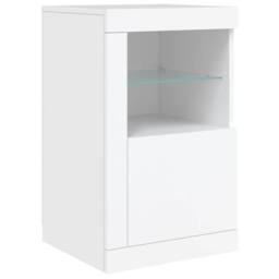 Berkfield Home Sideboard with LED Lights White 123x37x67 cm - Size: 123 x 37 x 67 cm - thumbnail 9
