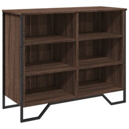 Berkfield Home Sideboard Brown Oak 91x35.5x74.5 cm Engineered Wood - thumbnail 2