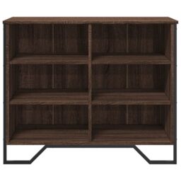 Berkfield Home Sideboard Brown Oak 91x35.5x74.5 cm Engineered Wood - thumbnail 4