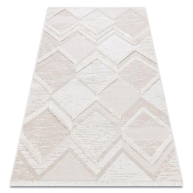 RugsX Moroc Rug in Beige - Size: 136 cm x 190 cm - image 1