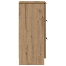 Berkfield Home Sideboard Artisan Oak 30x30x70 cm Engineered Wood in Brown - Size: 30 x 30 x 70 cm - thumbnail 7